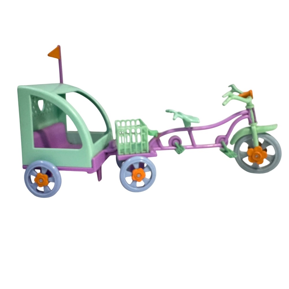 Caring Corners Back Roads Bike Child Dog Trailer Passenger Carriage Cart Flag